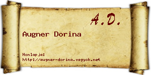 Augner Dorina névjegykártya